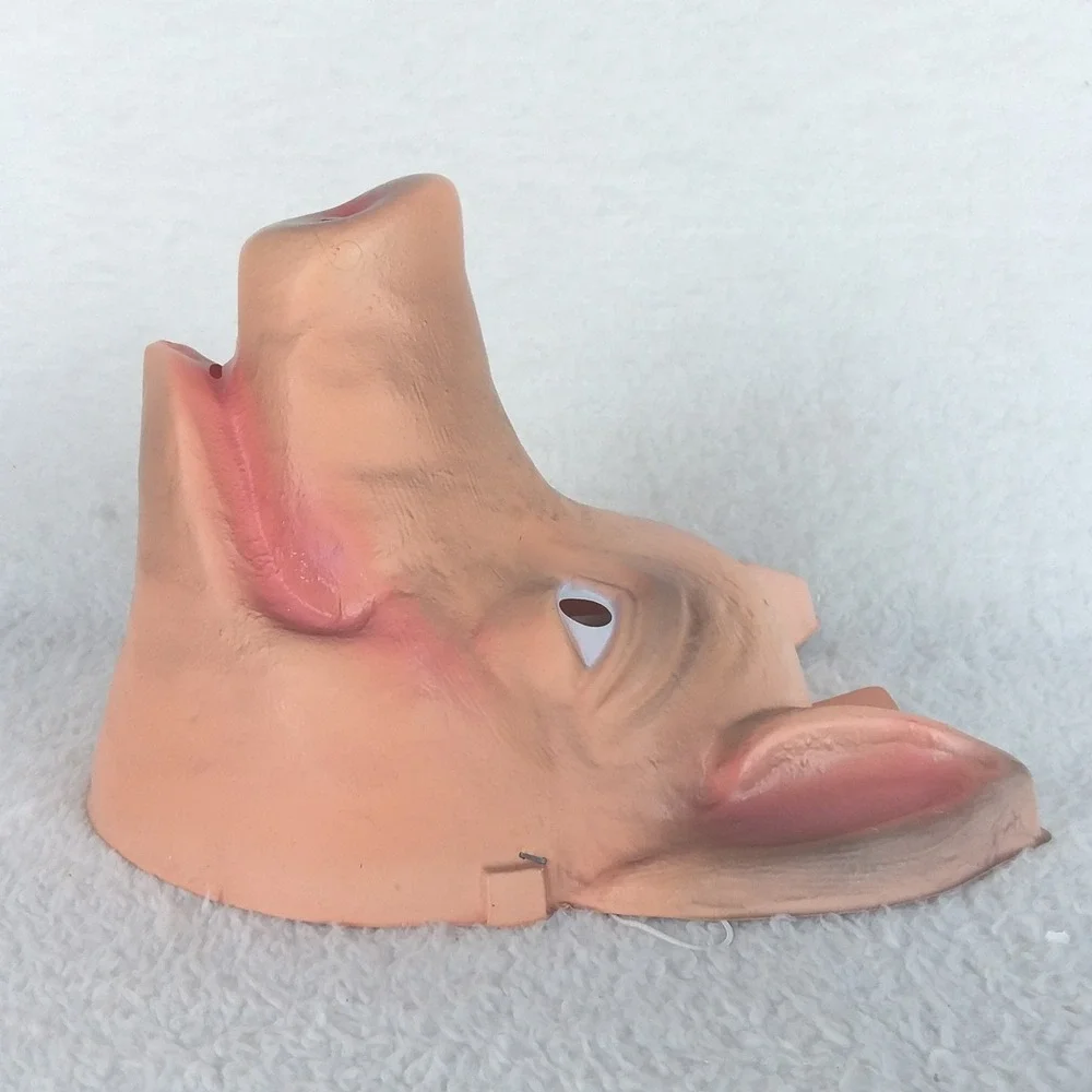 Pig Mask 1999 Halloween Novelty Party Face Cover Vintage Purge Rubies Costume Co